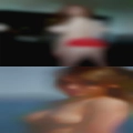 Naked woman during urination