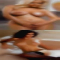 Behind mature swinger