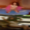 Couple looking woman